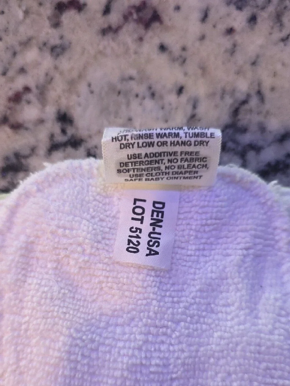 Light Green Adjustable Baby Diaper Cover with Snap Fastenings - Size Newborn